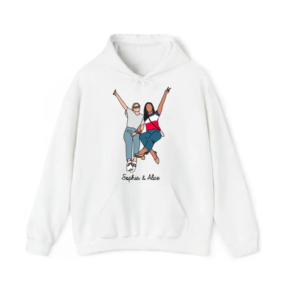 Personalized Upload Your Photo Bestie Gift Hoodie 2D Printed HN231452