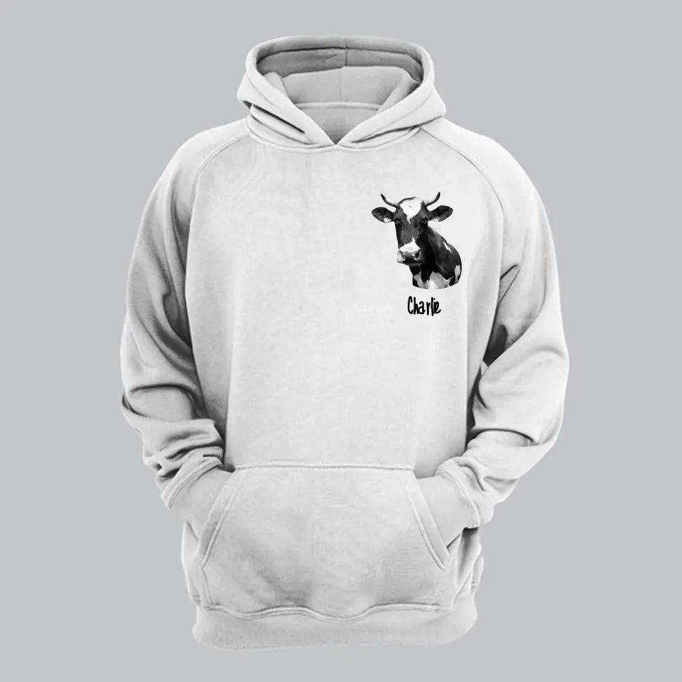 Personalized Upload Your Photo Cow Hoodie 2D Printed LVA231423