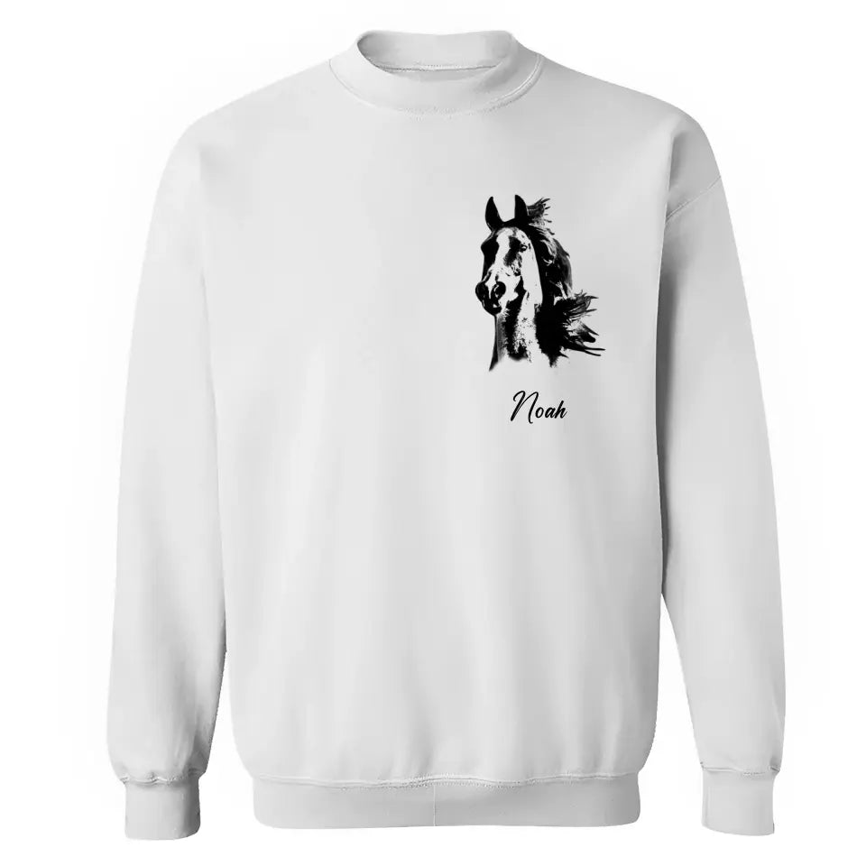 Personalized Upload Your Horse Photo Sweatshirt Printed HN231533