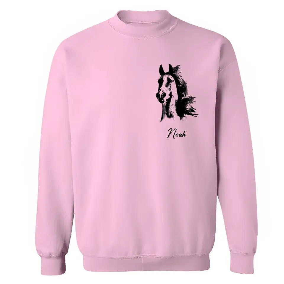 Personalized Upload Your Horse Photo Sweatshirt Printed HN231533