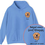 Personalized Upload Your Dog Photo Being Every Good Woman Are A Lot Of Dogs Hoodie 2D Printed VQ231549