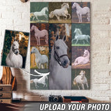 Personalized Upload Your Horse Photo Horse Lovers Gift Canvas Printed LAHVQ231568