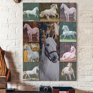 Personalized Upload Your Horse Photo Horse Lovers Gift Canvas Printed LAHVQ231568