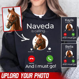 Personalized Upload Your Horse Photo Is Calling And I Must Go Hoodie 2D Printed VQ231642