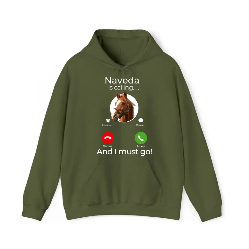 Personalized Upload Your Horse Photo Is Calling And I Must Go Hoodie 2D Printed VQ231642