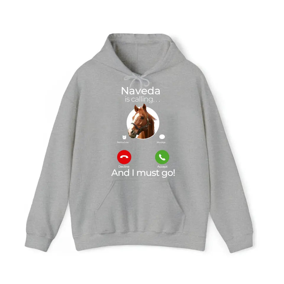 Personalized Upload Your Horse Photo Is Calling And I Must Go Hoodie 2D Printed VQ231642