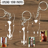 Personalized Upload Your Horse Photo Horse Lovers Gift Acrylic Keychain Printed HN231650