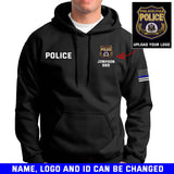 Personalized Upload Badge US Law Enforcement Hoodie 2D Printed QTKH1653