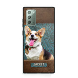 Personalized Upload Your Dog Photo Leather Phonecase Printed 23MAR-HQ16