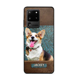 Personalized Upload Your Dog Photo Leather Phonecase Printed 23MAR-HQ16