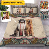 Personalized Upload Your Dog Photo Dog Lovers Gift Bedding Set Printed LVA231701