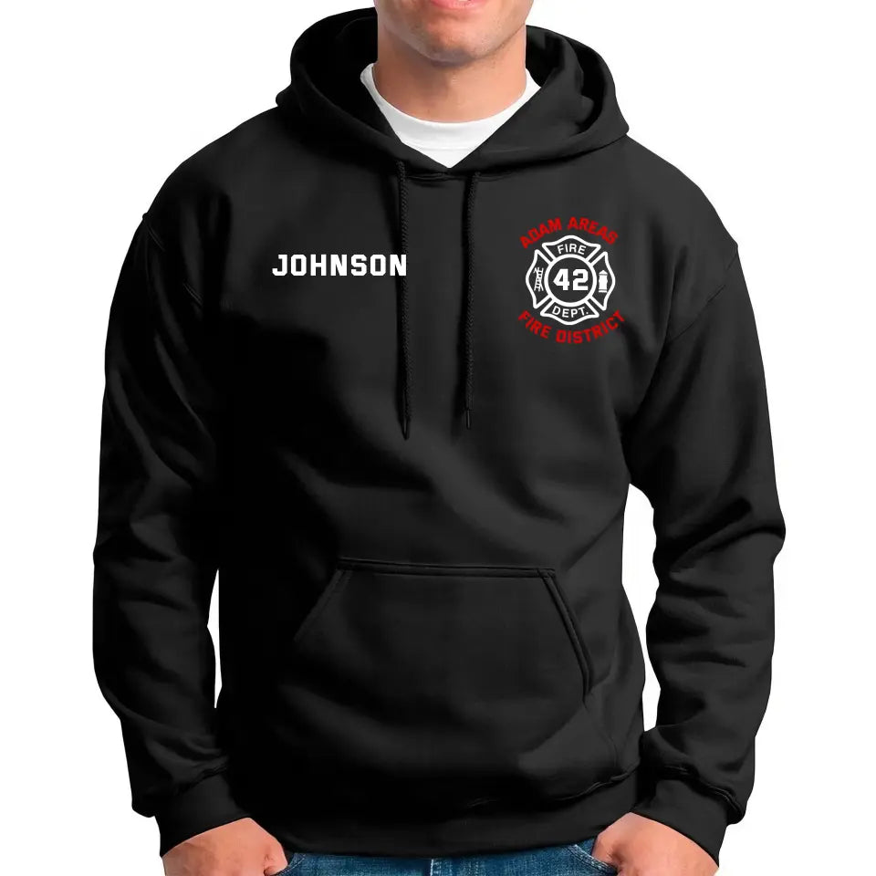 Personalized Firefighter Department Custom Name & ID Hoodie 2D Printed KVH231599