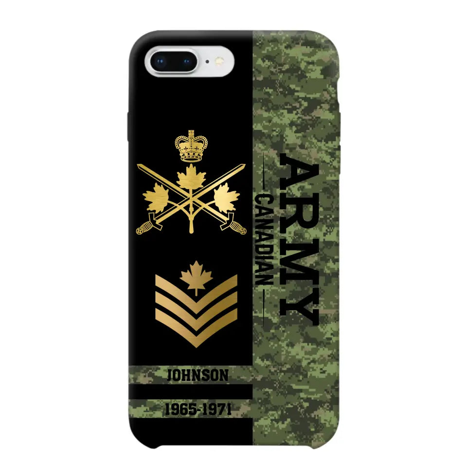 Personalized Canadian Armed Forces Logo Custom Name Phonecase Printed 231721AHVA