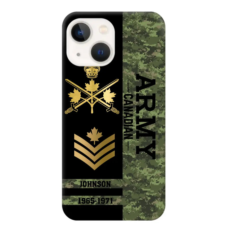 Personalized Canadian Armed Forces Logo Custom Name Phonecase Printed 231721AHVA