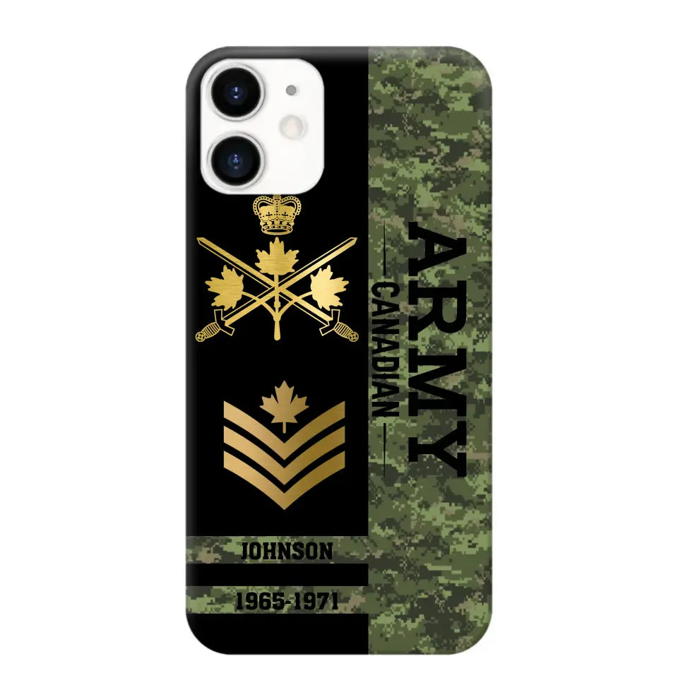 Personalized Canadian Armed Forces Logo Custom Name Phonecase Printed 231721AHVA