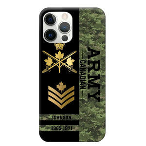 Personalized Canadian Armed Forces Logo Custom Name Phonecase Printed 231721AHVA