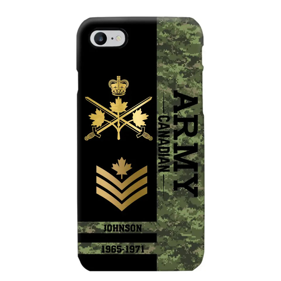 Personalized Canadian Armed Forces Logo Custom Name Phonecase Printed 231721AHVA