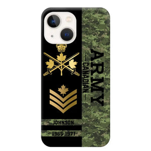 Personalized Canadian Armed Forces Logo Custom Name Phonecase Printed 231721AHVA