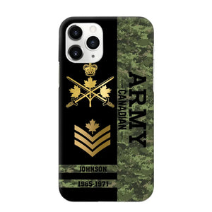 Personalized Canadian Armed Forces Logo Custom Name Phonecase Printed 231721AHVA