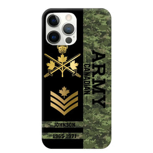 Personalized Canadian Armed Forces Logo Custom Name Phonecase Printed 231721AHVA