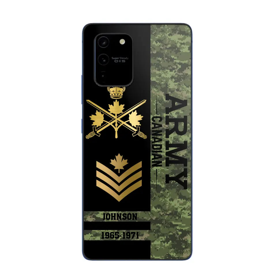 Personalized Canadian Armed Forces Logo Custom Name Phonecase Printed 231721AHVA