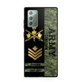 Personalized Canadian Armed Forces Logo Custom Name Phonecase Printed 231721AHVA