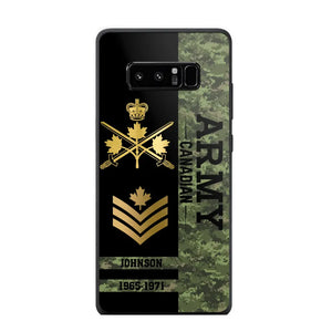 Personalized Canadian Armed Forces Logo Custom Name Phonecase Printed 231721AHVA