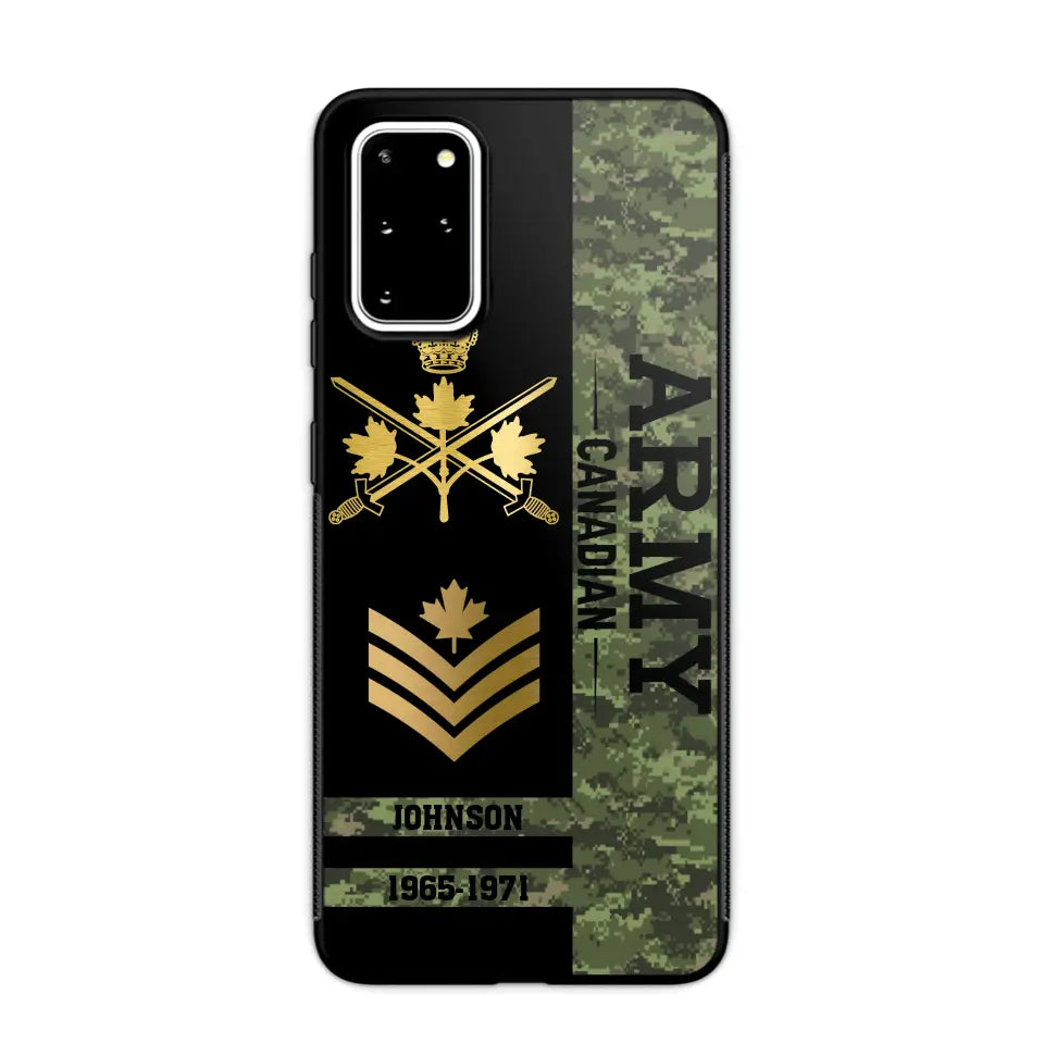 Personalized Canadian Armed Forces Logo Custom Name Phonecase Printed 231721AHVA