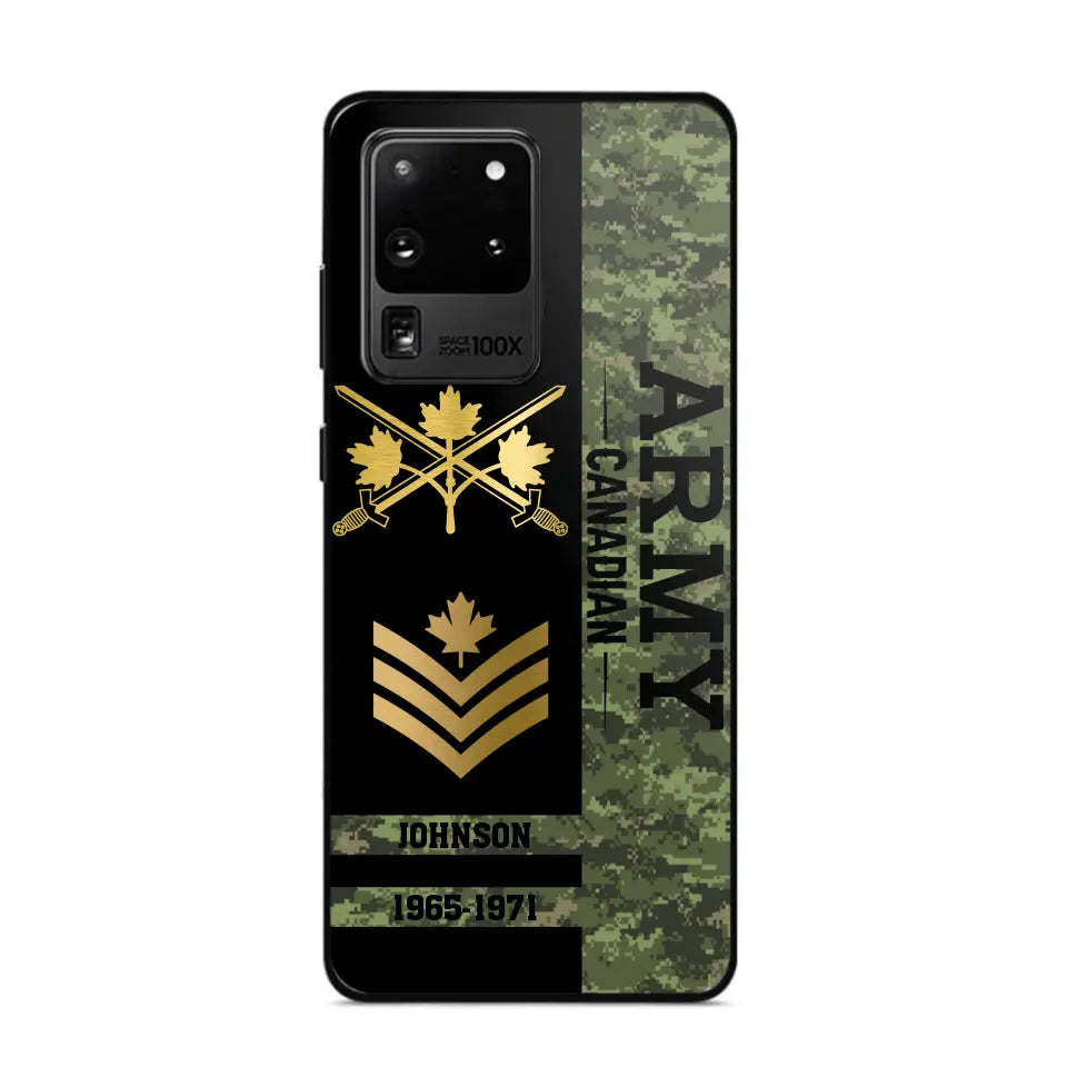 Personalized Canadian Armed Forces Logo Custom Name Phonecase Printed 231721AHVA