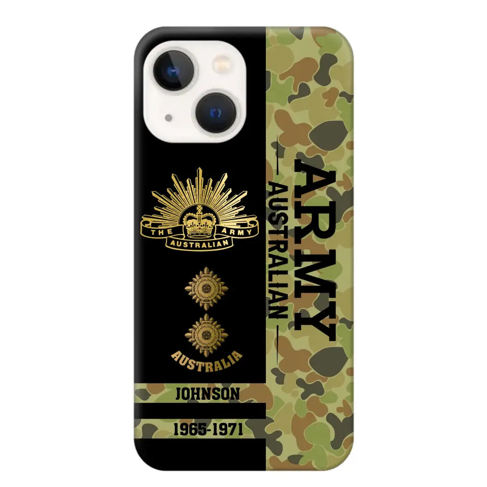 Personalized Australian Armed Forces Logo Custom Name Phonecase Printed 231721AHVA