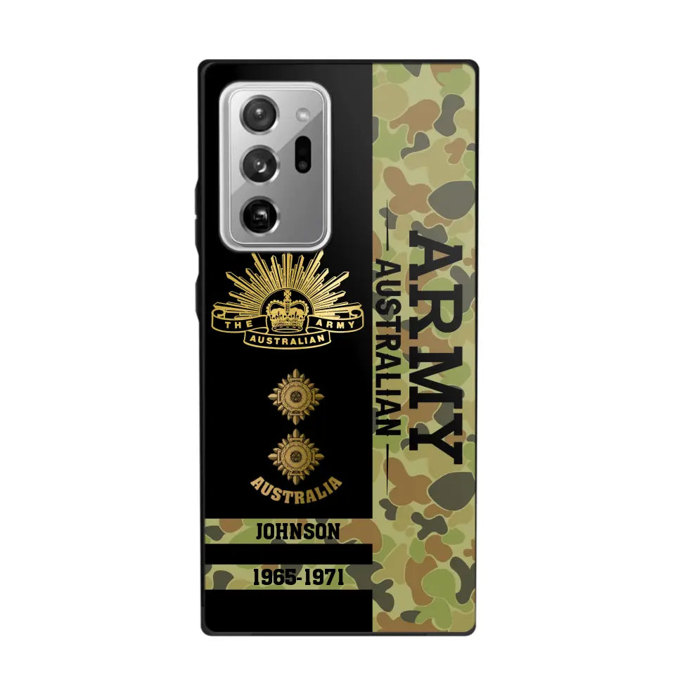 Personalized Australian Armed Forces Logo Custom Name Phonecase Printed 231721AHVA