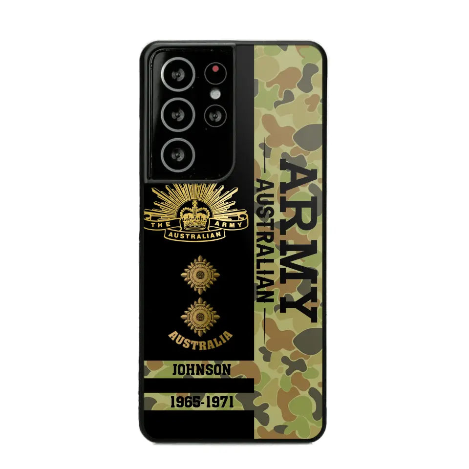 Personalized Australian Armed Forces Logo Custom Name Phonecase Printed 231721AHVA