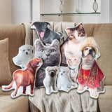 Personalized Upload Your Pet Photo Shaped Throw Pillow Printed QTLVA2460