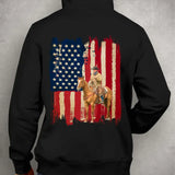 Personalized Upload Your Horse Photo Flag Hoodie 2D Printed HN2499