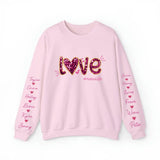 Personalized Love Nanalife & Kid Names Valentine's Day Gift Sweatshirt or Hoodie Printed QTVQ24173