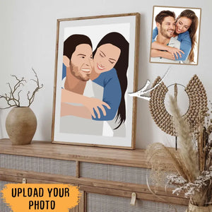 Personalized Upload Your Photo Couple Gift Valentine's Day Gift Poster Printed HN24221