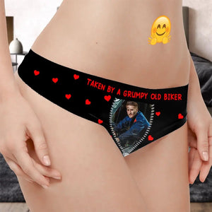 Personalized Upload Your Photo Mechanic Image Taken By A Grumpy Old Mechanic Low Waist Underwear Valentine's Day Gift Printed VQ24280