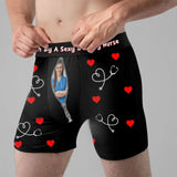 Personalized Upload Your Nurse Photo Taken By A Sexy & Crazy Nurse Valentine's Day Gift Men Underwear Printed VQ24283