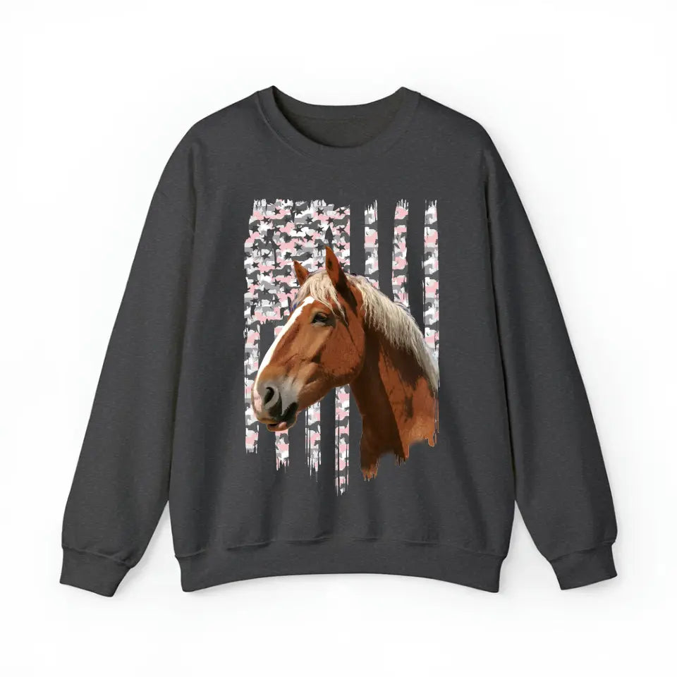 Personalized Upload Your Horse Photo Horse Lovers Gift Sweatshirt & Legging Printed QTHN24291