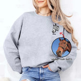 Personalized Upload Horse Photo Sweatshirt KVH 24386