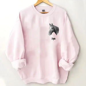 Personalized Upload Horse Photo Sweatshirt KVH 24386