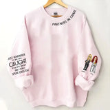 Personalized Partners In Crime Just Remember It We Get Caught You're Deat And I  Don't Speak English Best Friend Gift Sweatshirt Printed HN24400