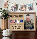 Personalized Upload Your Photo I Was There Somtimes I Still Am US Veteran Poster Printed KVH24452