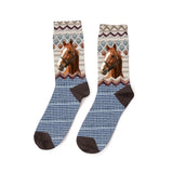 Personalized Upload Your Horse Photo Horse Lovers Gift 3D Socks Printed HN24458