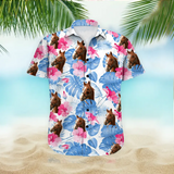 Personalized Upload Your Horse Photo Horse Lovers Gift Hawaii Shirt Printed HN24464