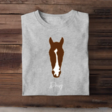 Personalized Upload Your Horse Photo Cartoon Horse Image T-shirt Printed VQ24498