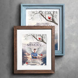 Personalized Upload Your Photo Grandfather Daddy In Loving Memory Frame Poster Printed HN24532