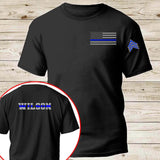 Personalized US Police Rank Camo Custom Name T-shirt Printed KVH24543