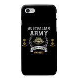 Personalized Australian Army Rank Camo Custom Name & Time Phonecase Printed AHVQ24540