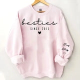 Personalized Bestie Custom Name Best Friend Gift Sweatshirt Printed LVA24507